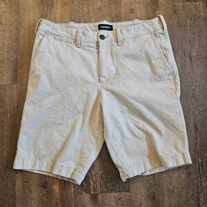 Express Men’s Classic Khaki Shorts Size 32 Stretch 10” Inseam